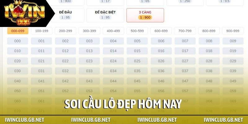 soi cầu lô đẹp hôm nay